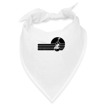Cello Cellospieler Cellist - Bandana - Weiß - Vorne