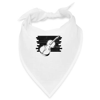 Cello Cellospieler Cellist - Bandana - Weiß - Vorne