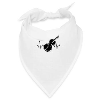 Cello Cellospieler Cellist - Bandana - Weiß - Vorne