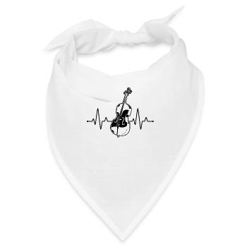 Cello Cellospieler Cellist - Bandana - Weiß - Vorne