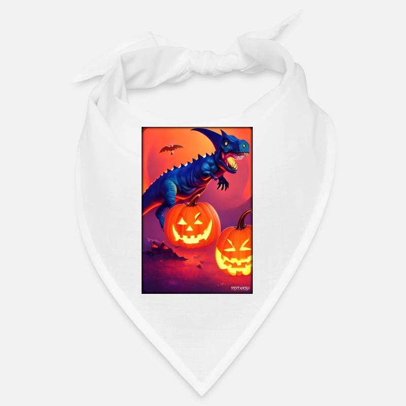 Halloween Dinosaur Pumpkin Bandana
