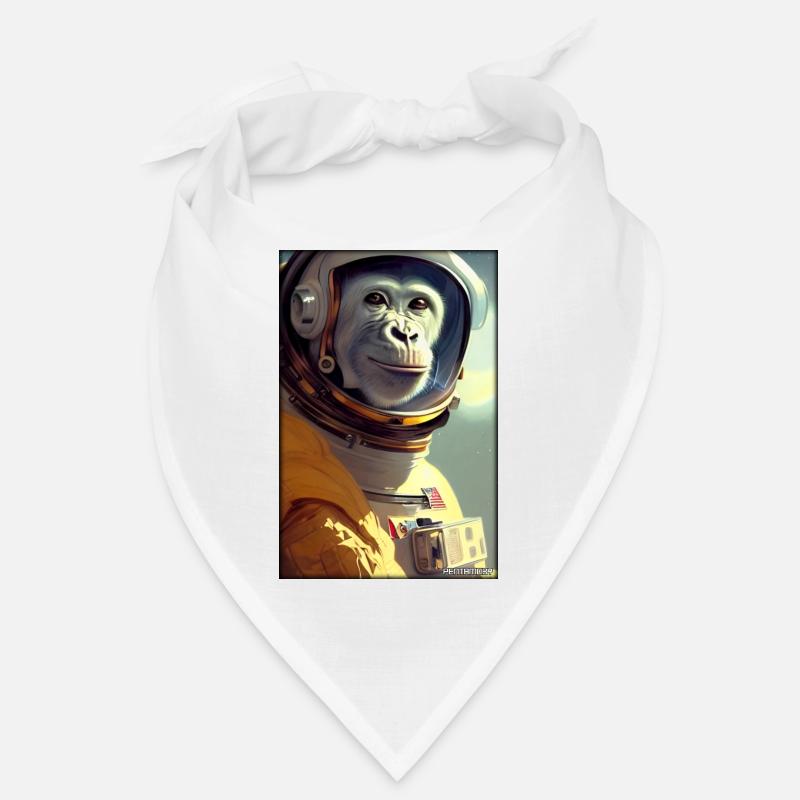 Singe Animal Astronaute Espace Univers 1 Bandana