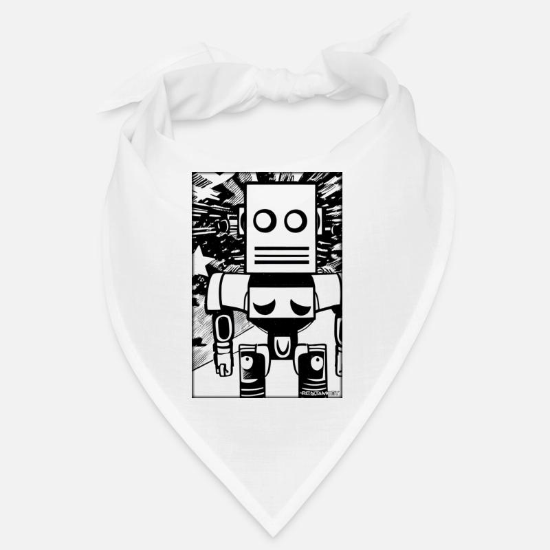 Robot Comic Future Cyborg Machine Technology Bandana