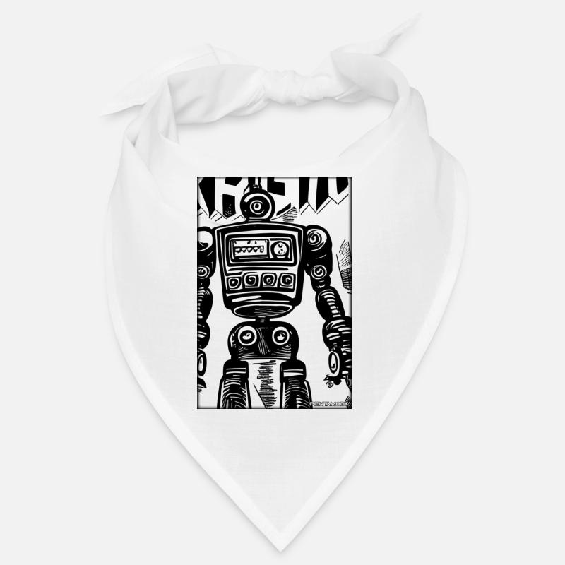 Robot Comic Future Cyborg Machine Technology Bandana