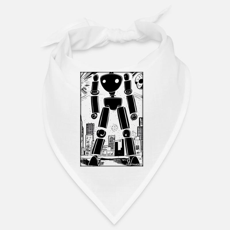 Robot Comic Future Cyborg Machine Technology Bandana