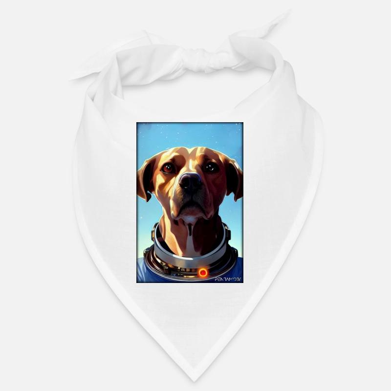 Dog Pet Astronaut Future Sci-Fi Technology Bandana