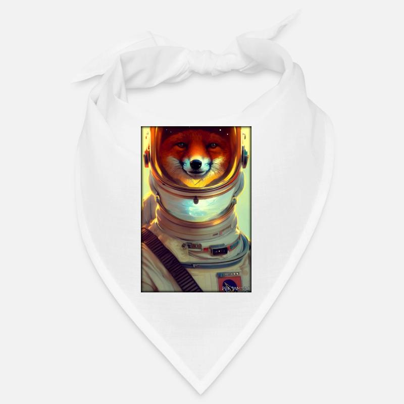Fox Wildlife Astronaut Future Sci-Fi Technology Bandana