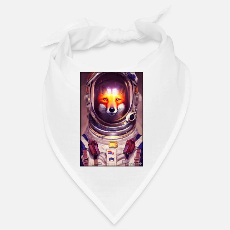 Fox Wildlife Astronaut Future Sci-Fi Technology Bandana
