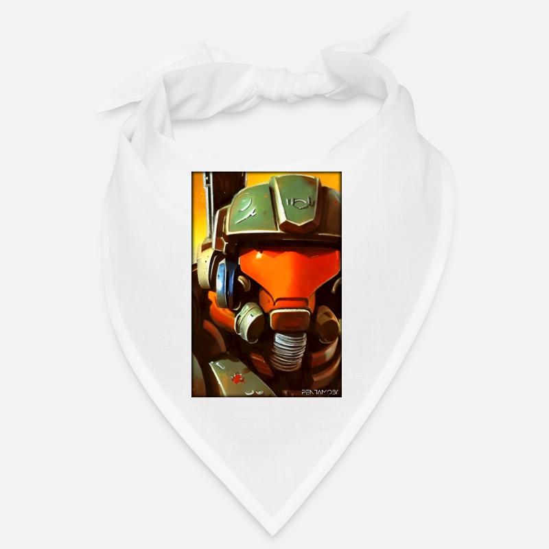 Kampfbot Roboter Supersoldat Maschine Krieger Bandana