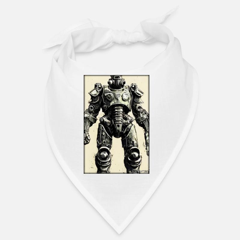 Kampfbot Roboter Supersoldat Maschine Krieger Bandana
