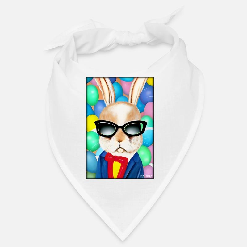 Easter Sunglasses Easter Pet Party - Bandana - white