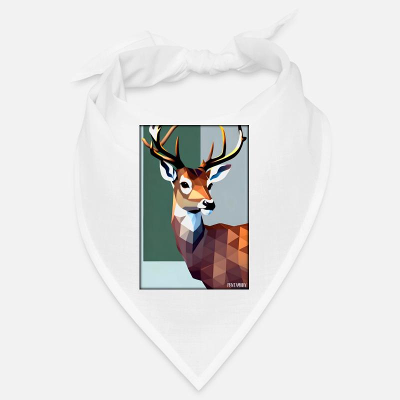 Cerf Polygone Faune sauvage Forêt Nature Bois Bandana