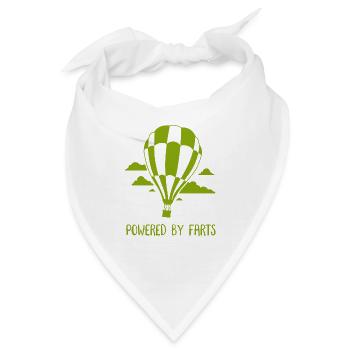 Ballonfahrer Ballonfahrt Heißluftballon - Bandana - Weiß - Vorne