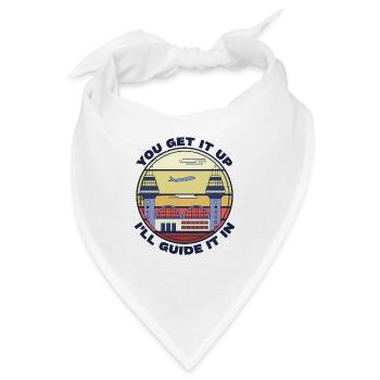 Flugzeug Fliegen Modellflieger Flugschule - Bandana - Weiß - Vorne