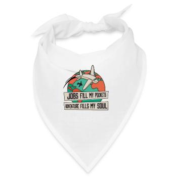 Travel Reise reisen Reisender Urlaubsland Geschenk - Bandana - Weiß - Vorne