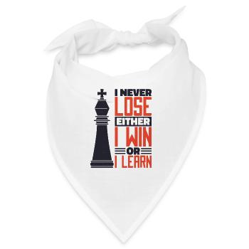 Schach schachspieler schachbrett schachbrett - Bandana - Weiß - Vorne