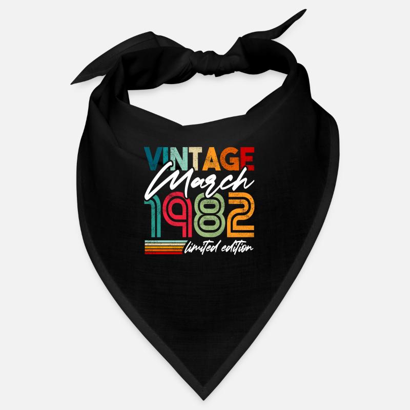 Anniversaire Mars 1982 Millésime Mars 1982 Bandana