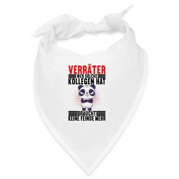 Abschiedsgeschenk Jobwechsel Kollege - Bandana - Weiß - Vorne