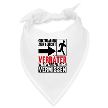 Abschiedsgeschenk Kollege Jobwechsel - Bandana - Weiß - Vorne