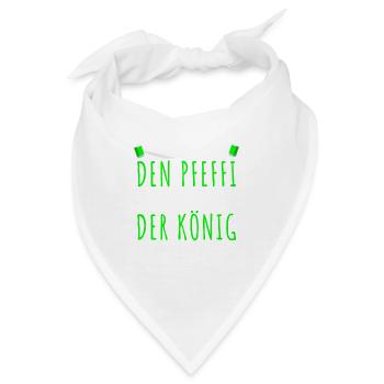 Pfefferminz Likör Pfeffi Vatertag Sauf - Bandana - Weiß - Vorne