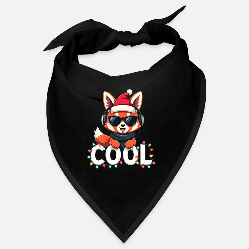 Cooler Roter Panda - Weihnachtsfest Bandana