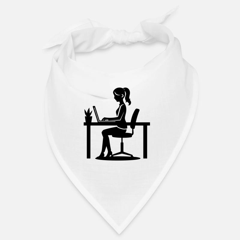 Woman Computer Job Bandana