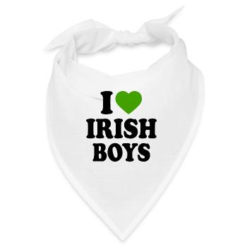 i love irish boys - Bandana - Weiß - Vorne
