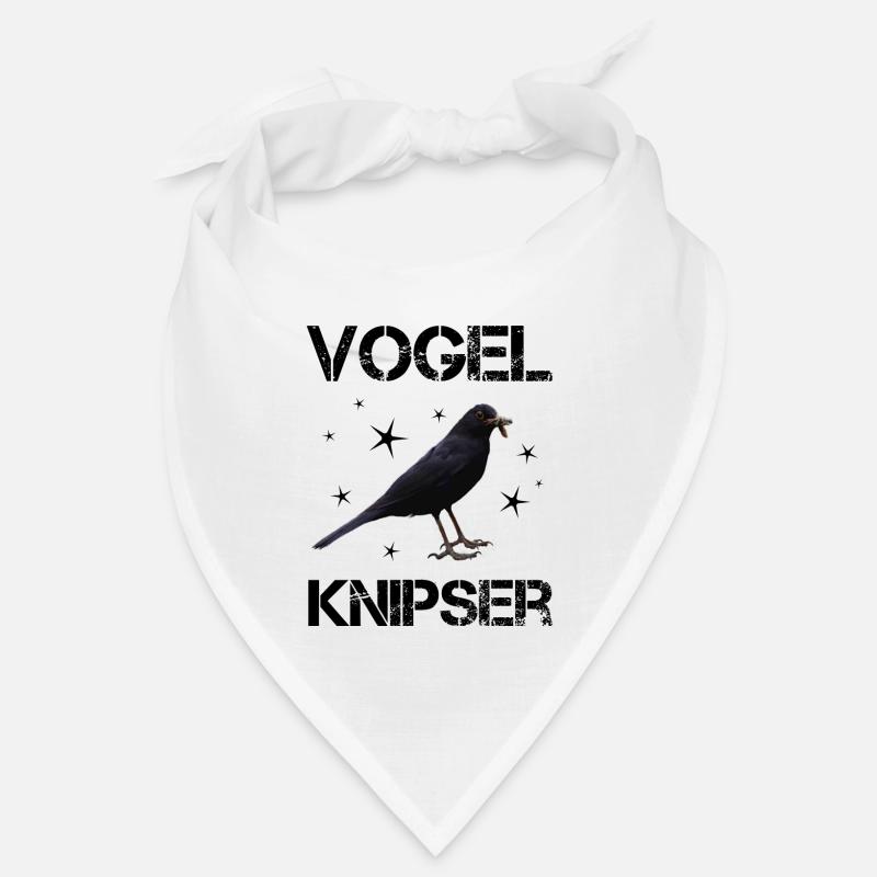 Vogelknipser Hobbyfotograf - Bandana - Weiß