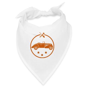 Auto - Oldtimer - Nostalgisch Fahrzeuge - Bandana - Weiß - Vorne