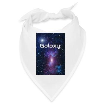 Galaxy Wort Universum Sterne Milchstraße Geschenk - Bandana - Weiß - Vorne