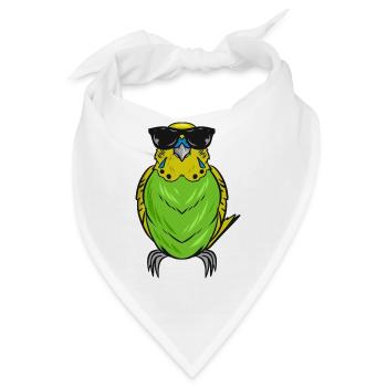 Wellensittich - Bandana - Weiß - Vorne