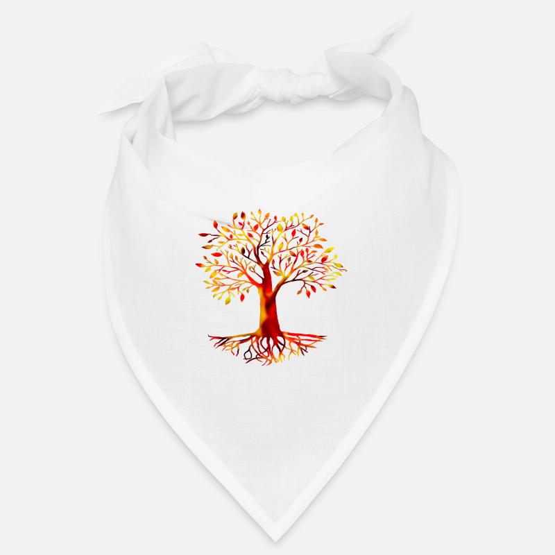 BAUM DES LEBENS - YGGDRASIL, CRAN BETHADH - Bandana - Weiß