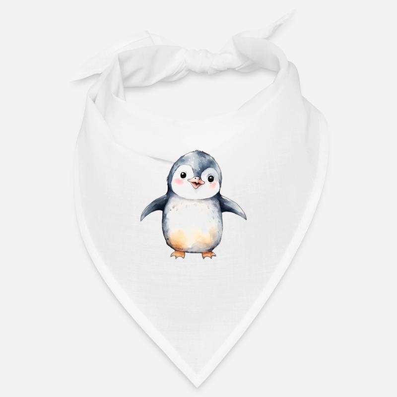 Pinguin - Bandana - Weiß