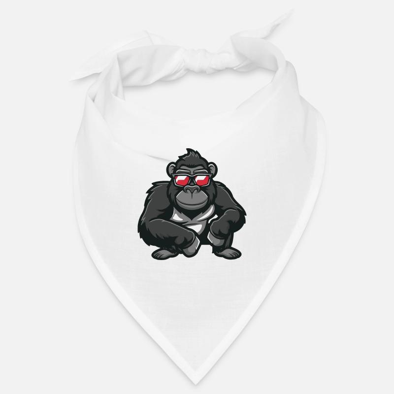 Gorille - Bandana - blanc