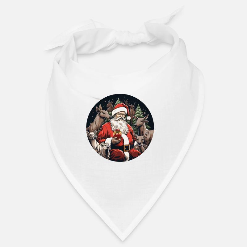 Père Noël au chevreuil et vin chaud Bandana