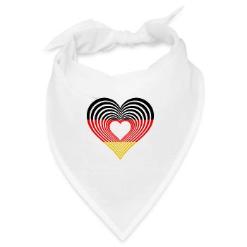 Deutschland - Bandana - Weiß - Vorne