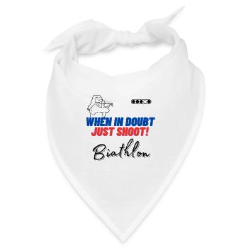 When in doubt just shoot! - Bandana - Weiß - Vorne