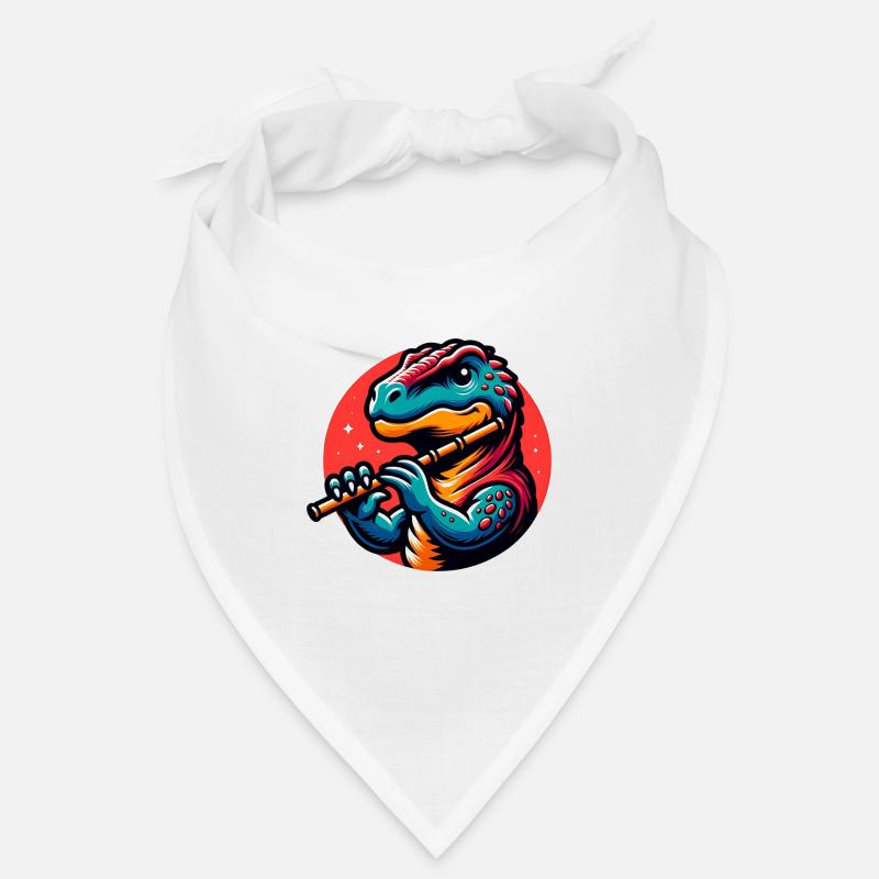 Conception de flûte à bec Cool Dino Flutist Bandana