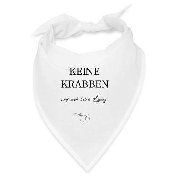 Keine Krabben sind auch keine Lösung! - Bandana - Weiß - Vorne