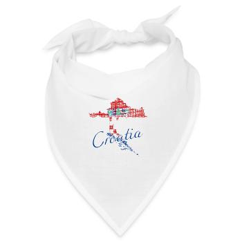 Croatia - Bandana - Weiß - Vorne