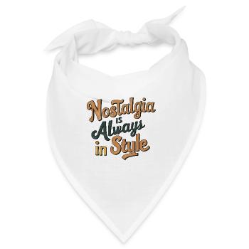 Nostalgie ist immer in Mode - Bandana - Weiß - Vorne
