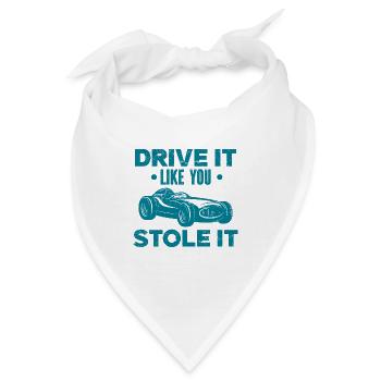 Oldtimer Auto-Veteran Autoklassiker Freiheit USA - Bandana - Weiß - Vorne