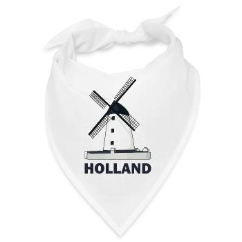 Eine Windmühle Mühle Holland - Bandana - Weiß - Vorne