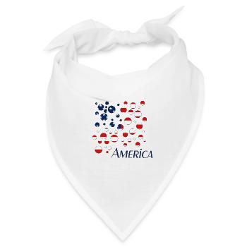 America Usa - Bandana - Weiß - Vorne