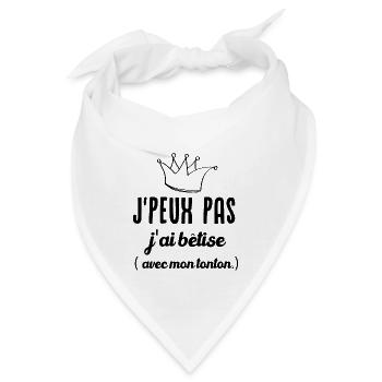 Ich kann nicht, ich habe Dummheit mit meinem Onkel - Bandana - Weiß - Vorne