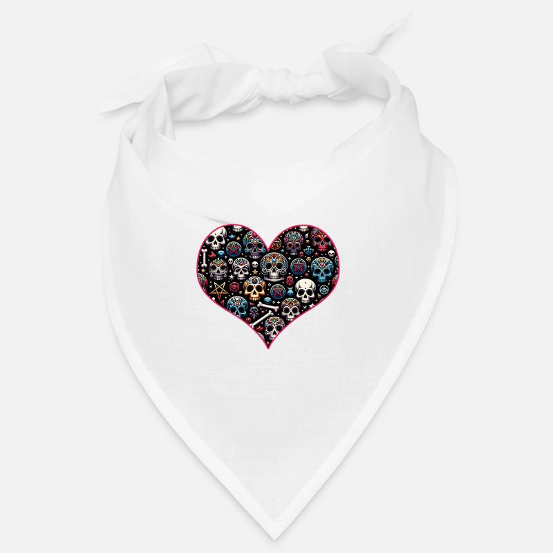 Colorful decorative skull pattern Bandana