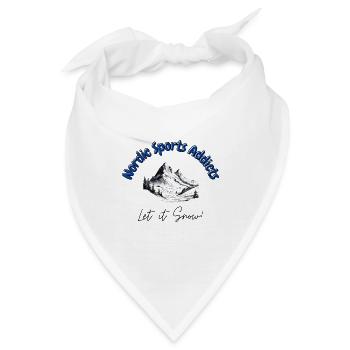 Nordic Sports Addicts - Lass es schneien - Bandana - Weiß - Vorne