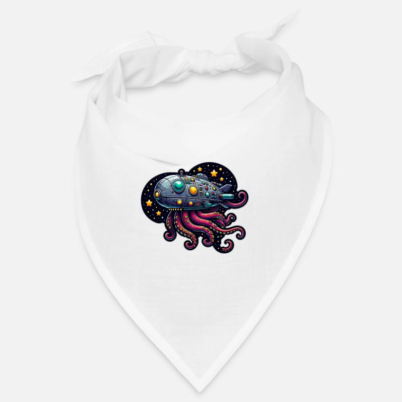 Fancy Octopus Spaceship Bandana