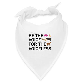 Be the voice for the voiceless Vegan - Bandana - Weiß - Vorne