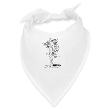 Reisen Urlaub Ausflug Camping - Bandana - Weiß - Vorne
